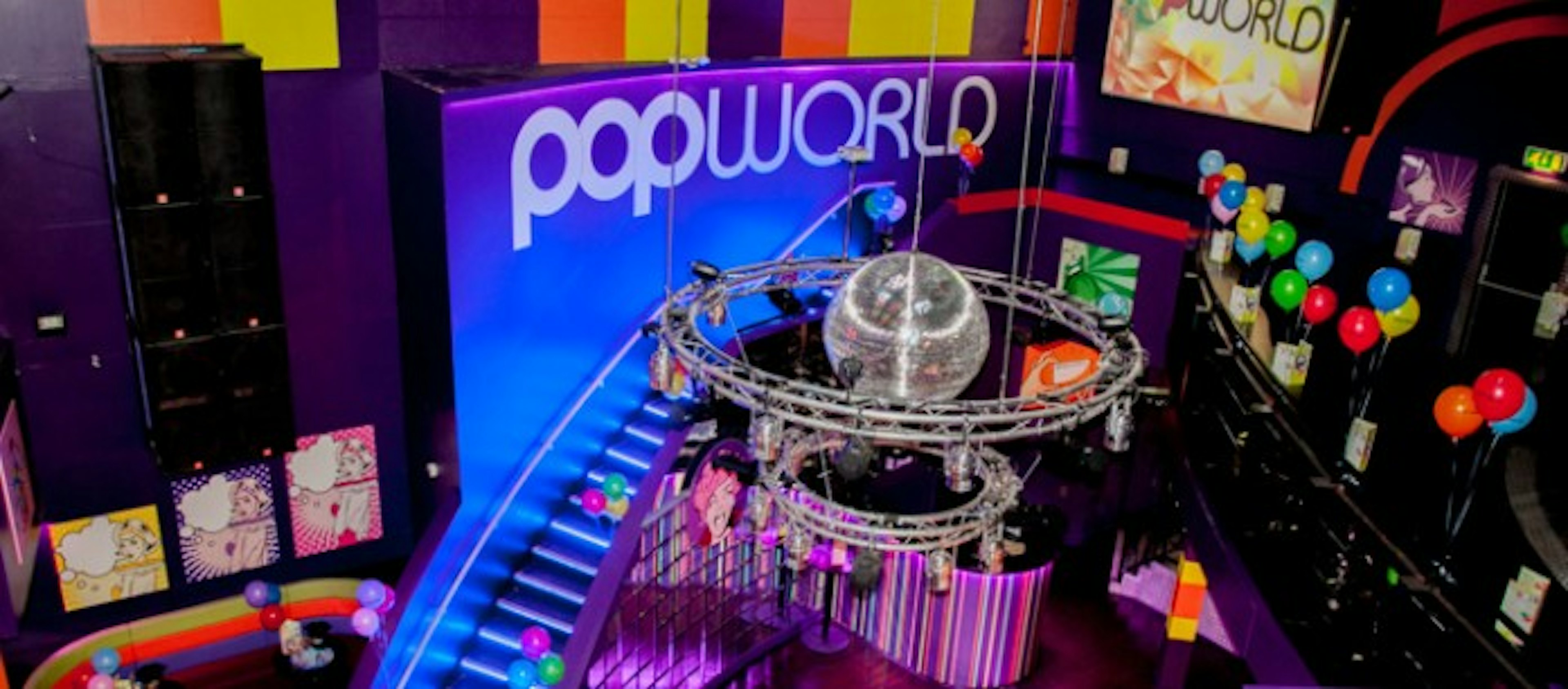 Party Venues - Popworld Birmingham - Events in VIP Top Floor - Banner