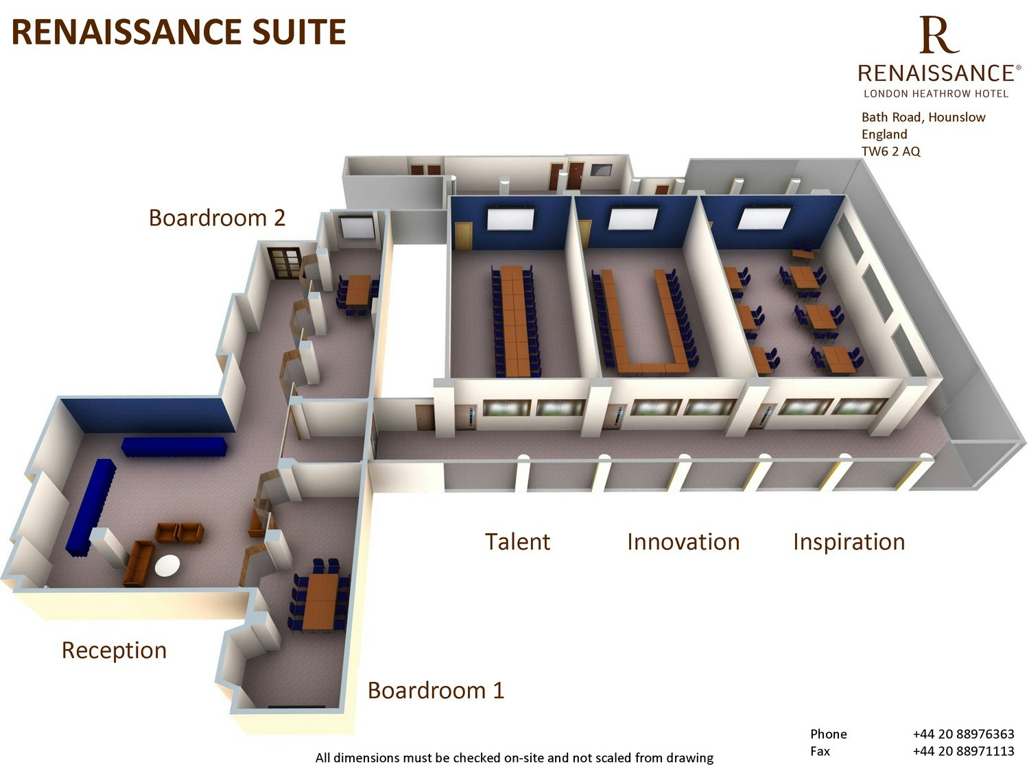 Renaissance London Heathrow Hotel - Renaissance Suite - Boardroom 1  image 2