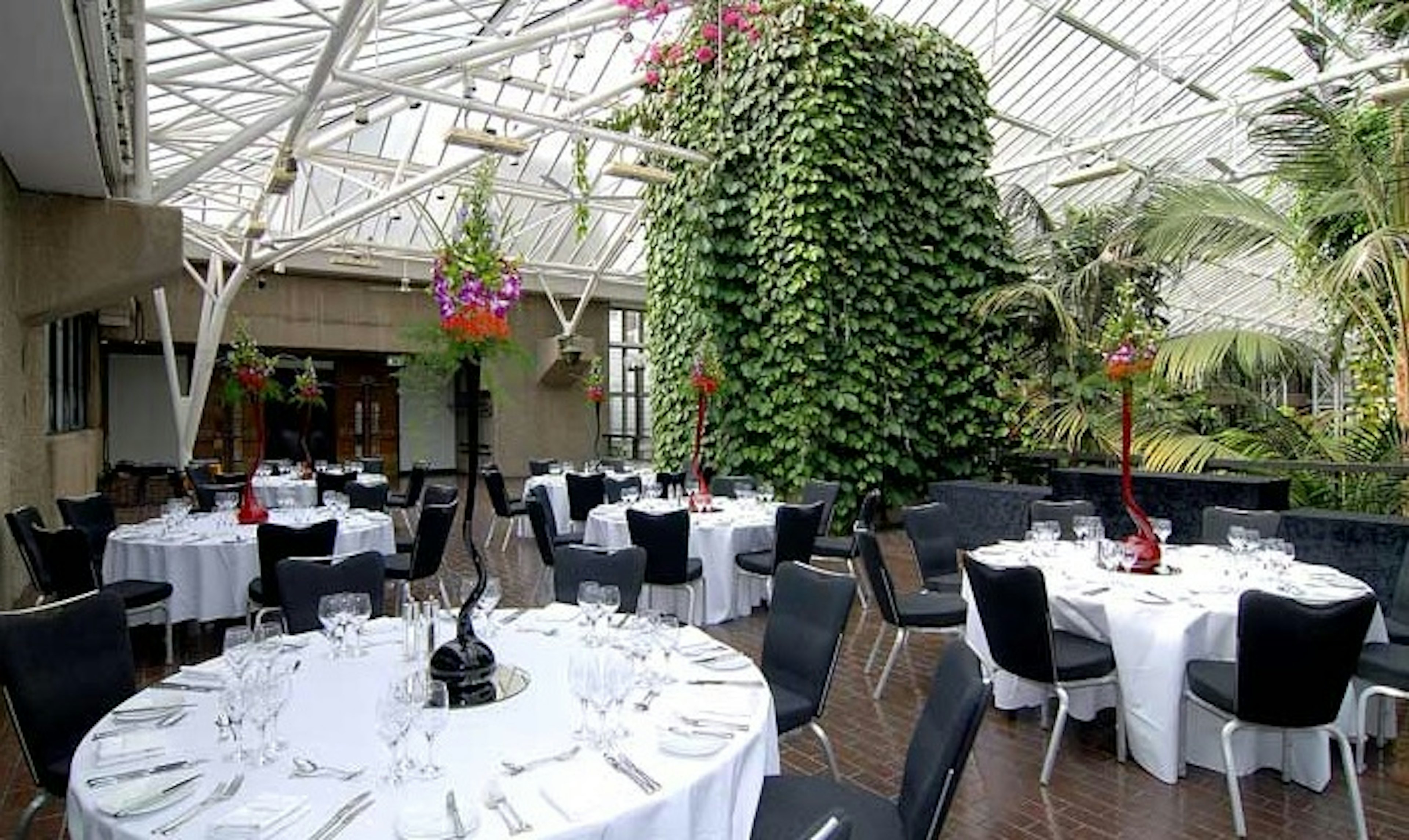Unusual Christmas Party Venues - Barbican Centre - Dining  in Conservatory Terrace - Banner