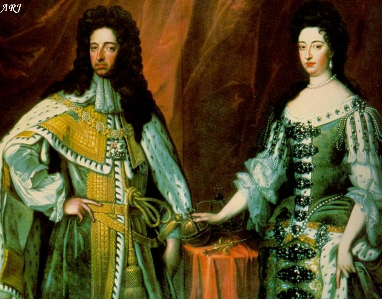 Queen William III and Mary II