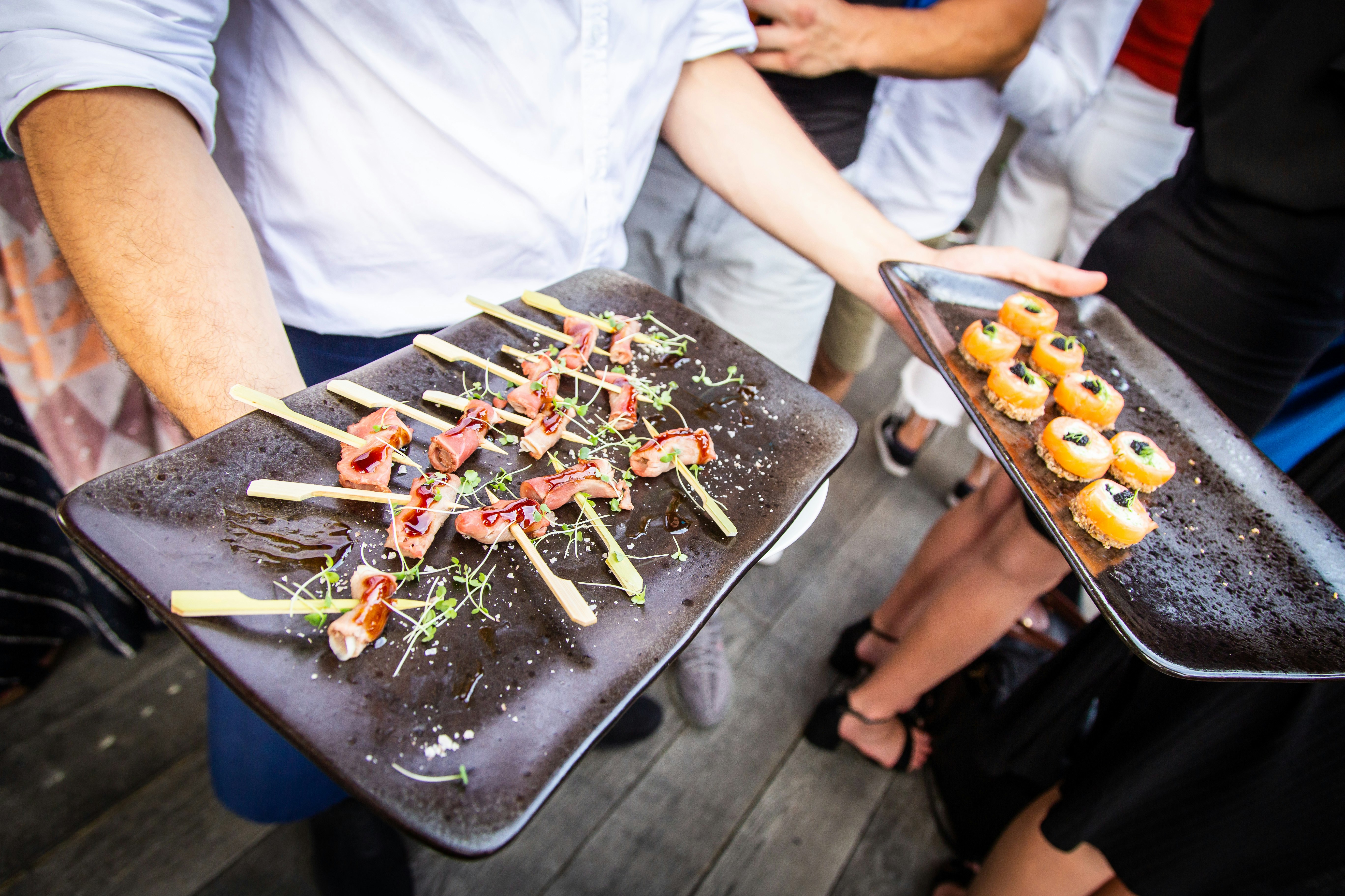 Canapés at Hire Space Summer Party