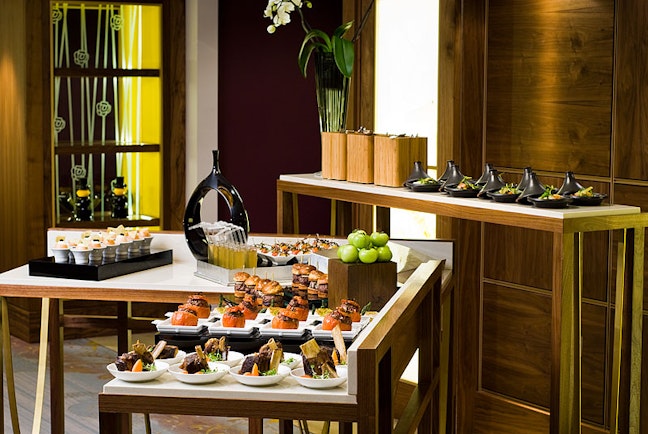 Dining options in Mayfair Suite