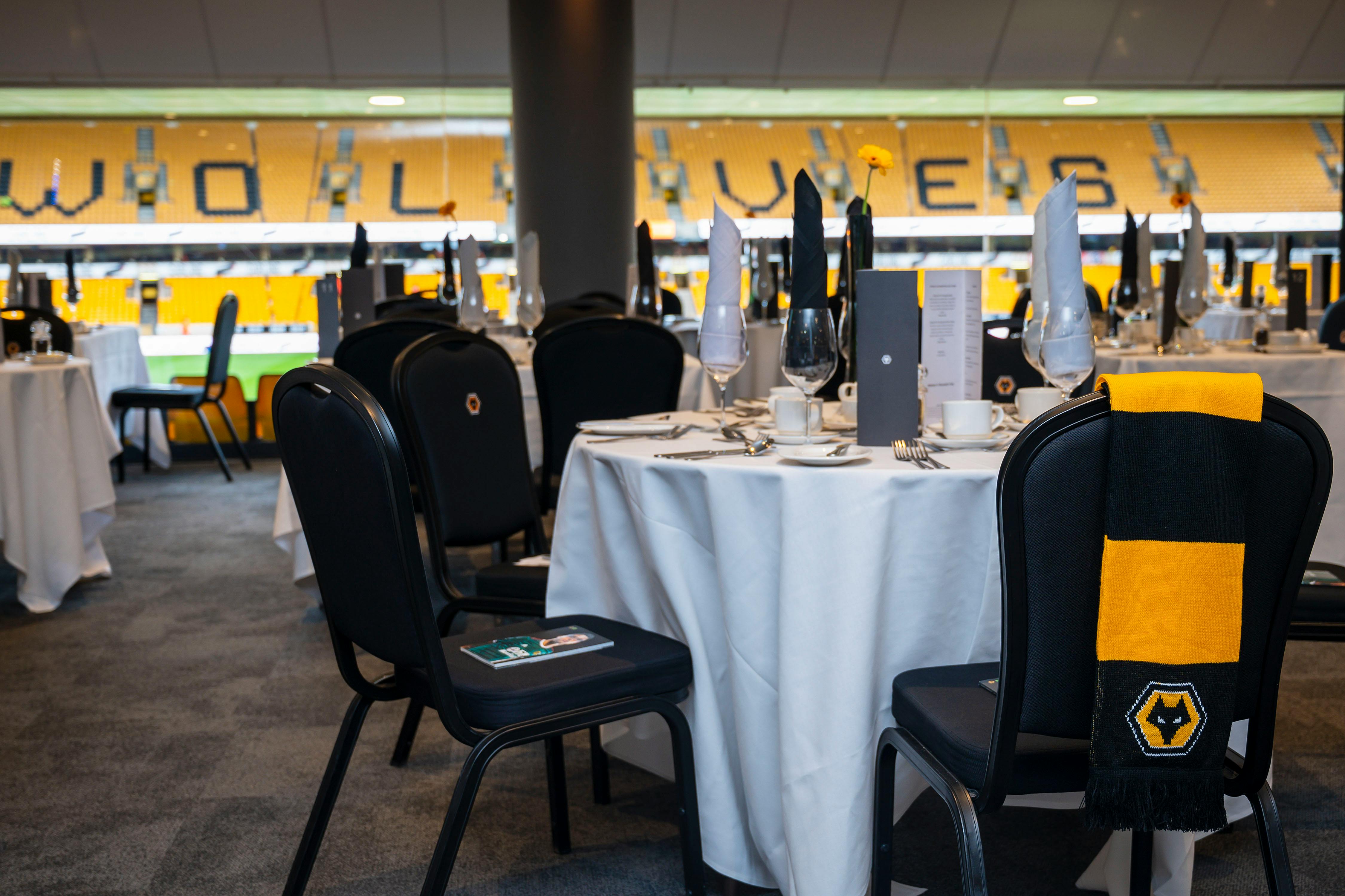 Hayward Suite | Dining | Molineux Stadium, Wolverhampton Wanderers FC