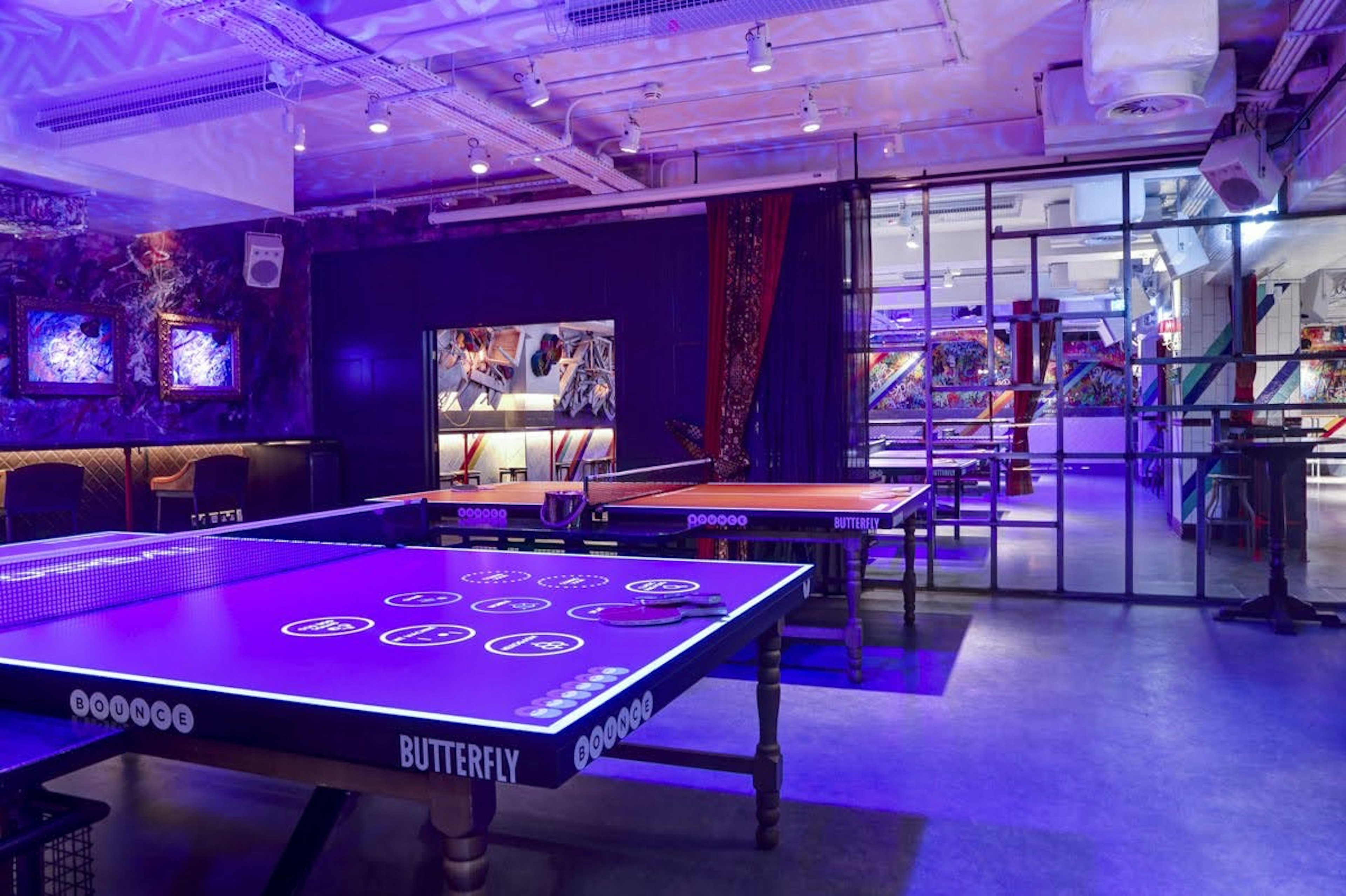 Team Building Venues - Bounce, the home of Ping Pong | Old Street - Events in The Play Room - Banner