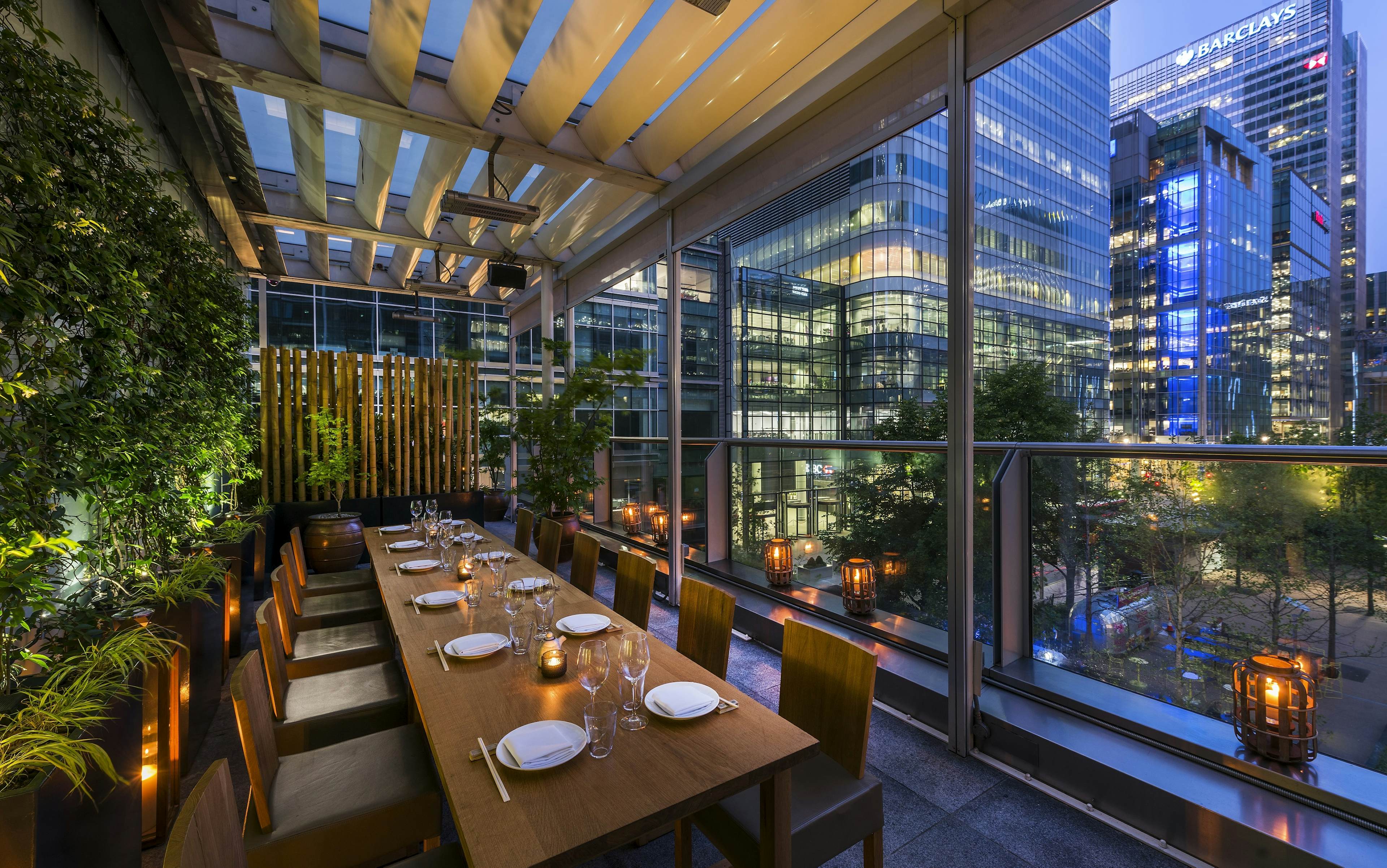 ROKA Canary Wharf - Rooftop Terrace image 1