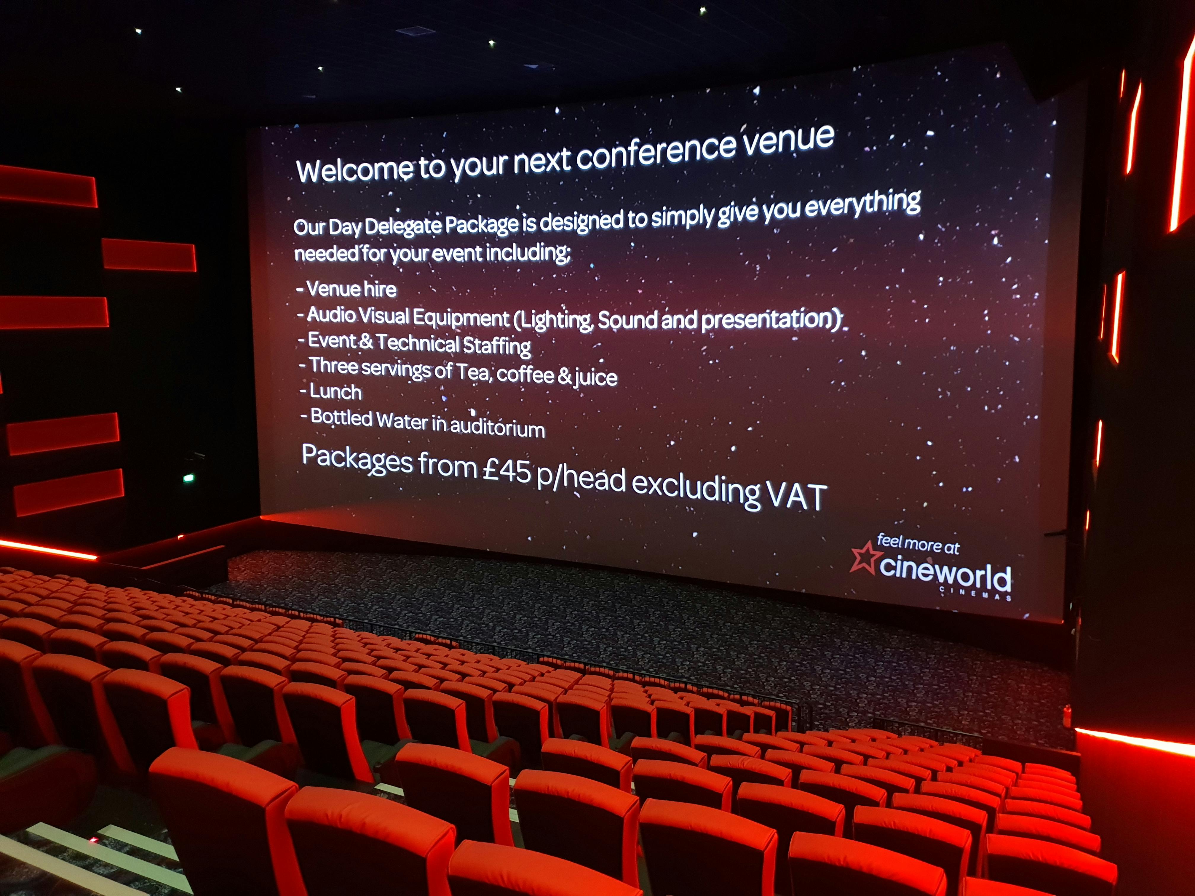 Cineworld Watford | All the best venues for your event