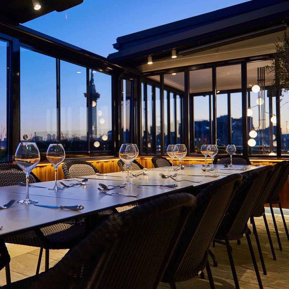 Exclusive Private Dining Rooms in London - Trafalgar St James - Dining  in The Rooftop ROOM - Banner