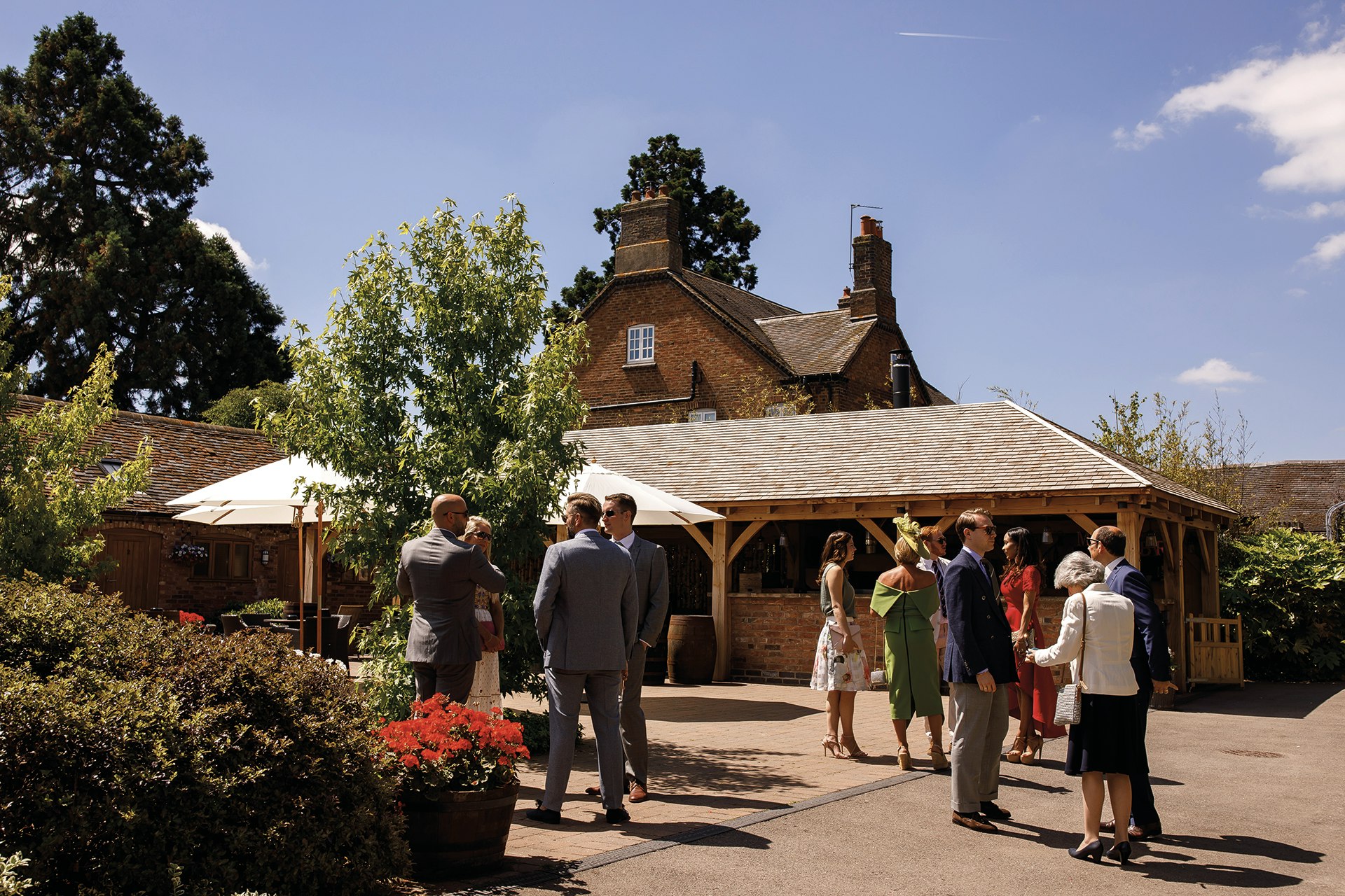 Mythe Barn Weddings - The Courtyard image 2