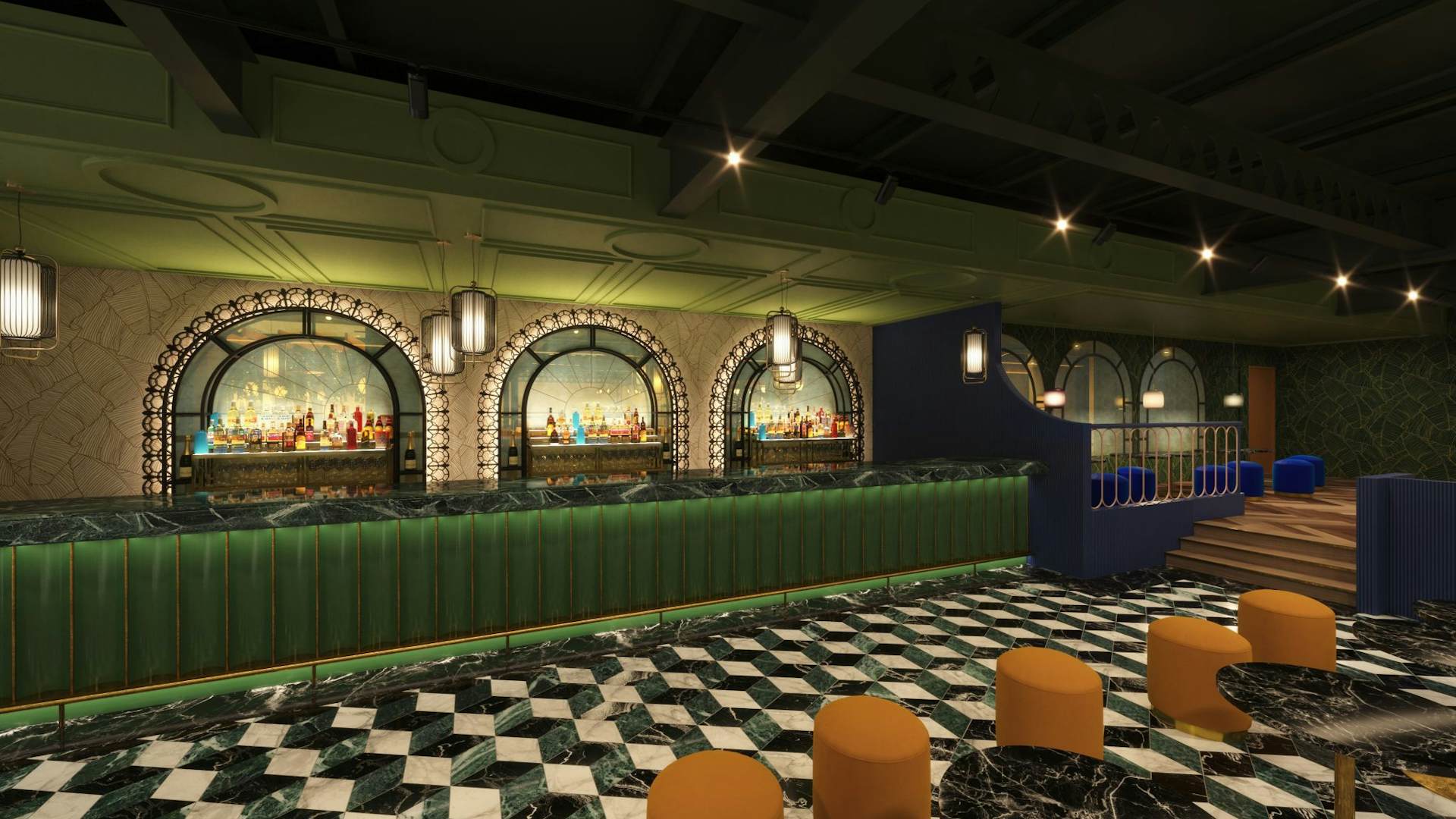 The Fairground Bar at Swingers West End