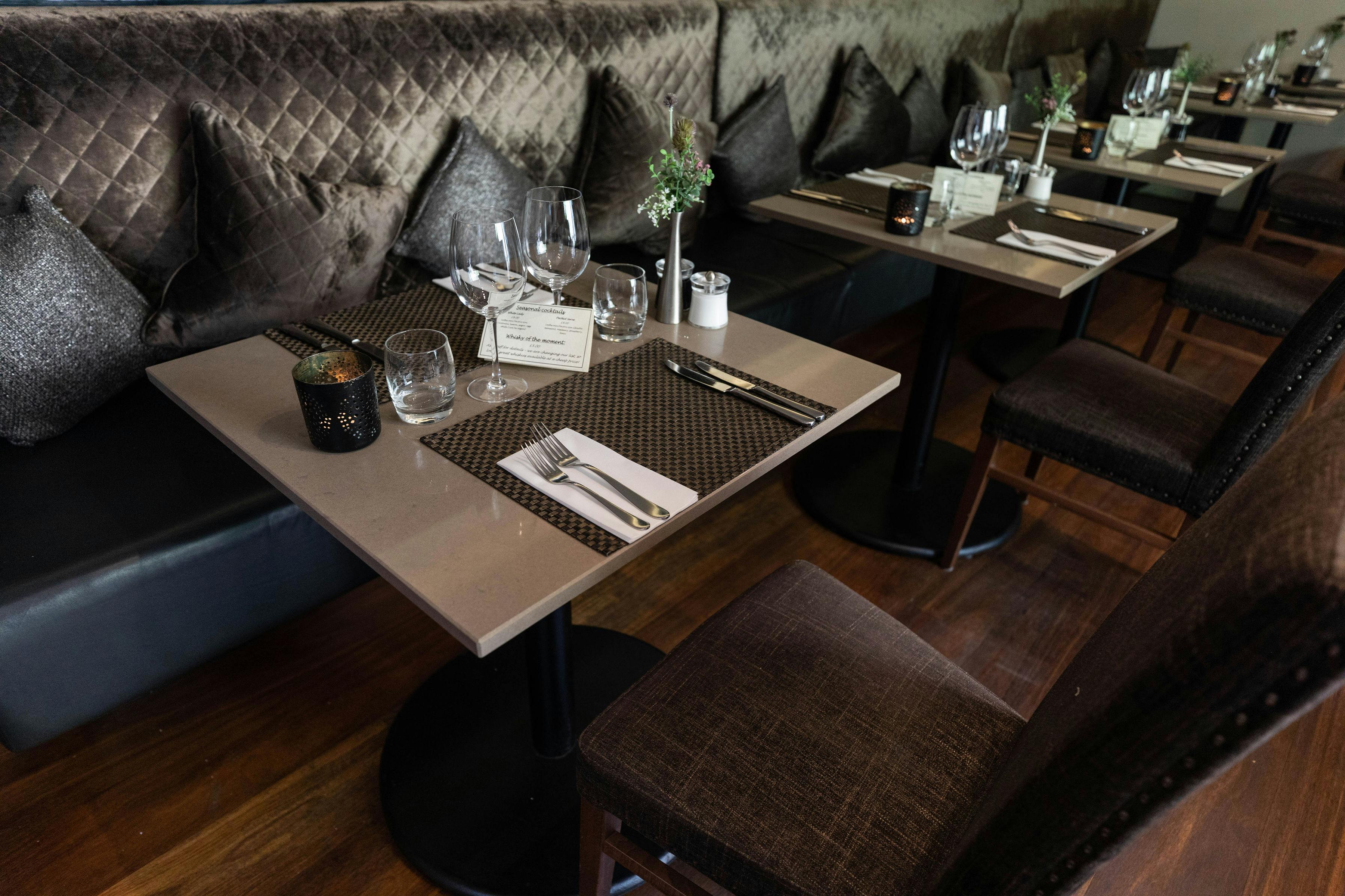 Main Dining Area Dining Angels with Bagpipes Hire Space