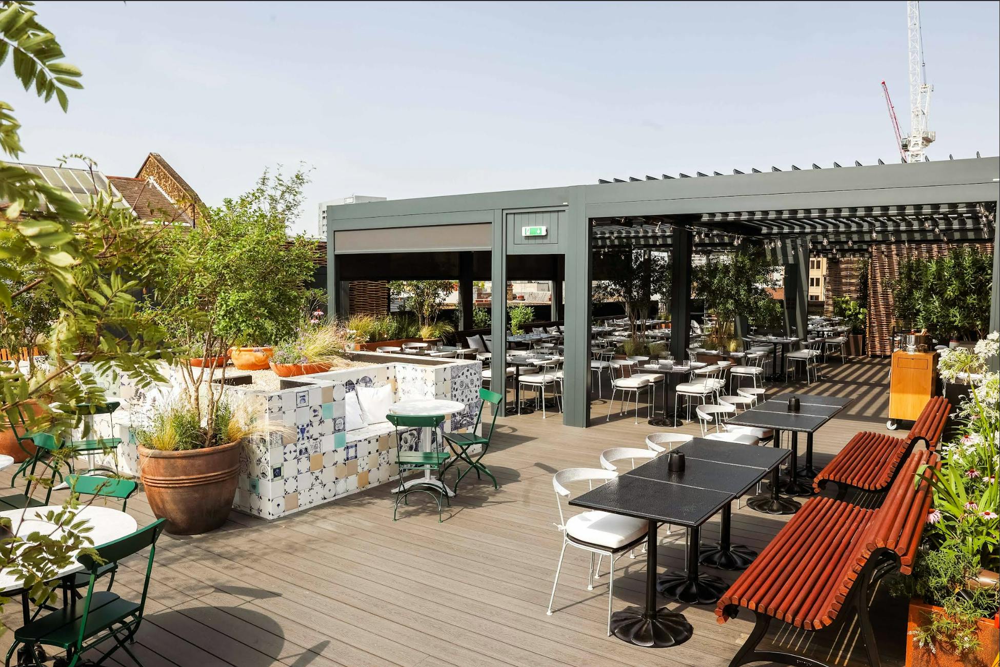 Rooftop Restaurant, Pergola + Terrace | The Conduit