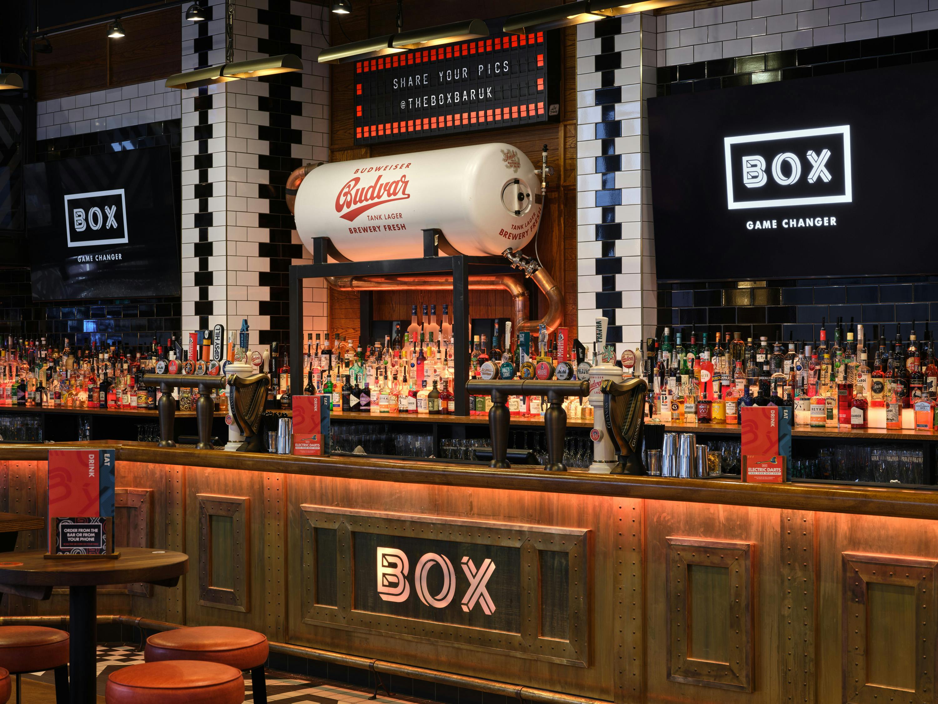 BOX Piccadilly sports bar with big screens, London