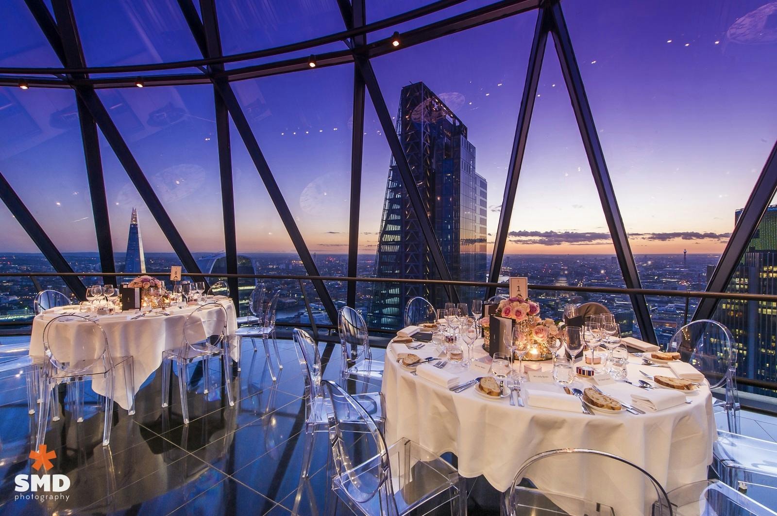 Unique Wedding Venues - Searcys at the Gherkin - Weddings in Exclusive hire of Helix and Iris - Banner