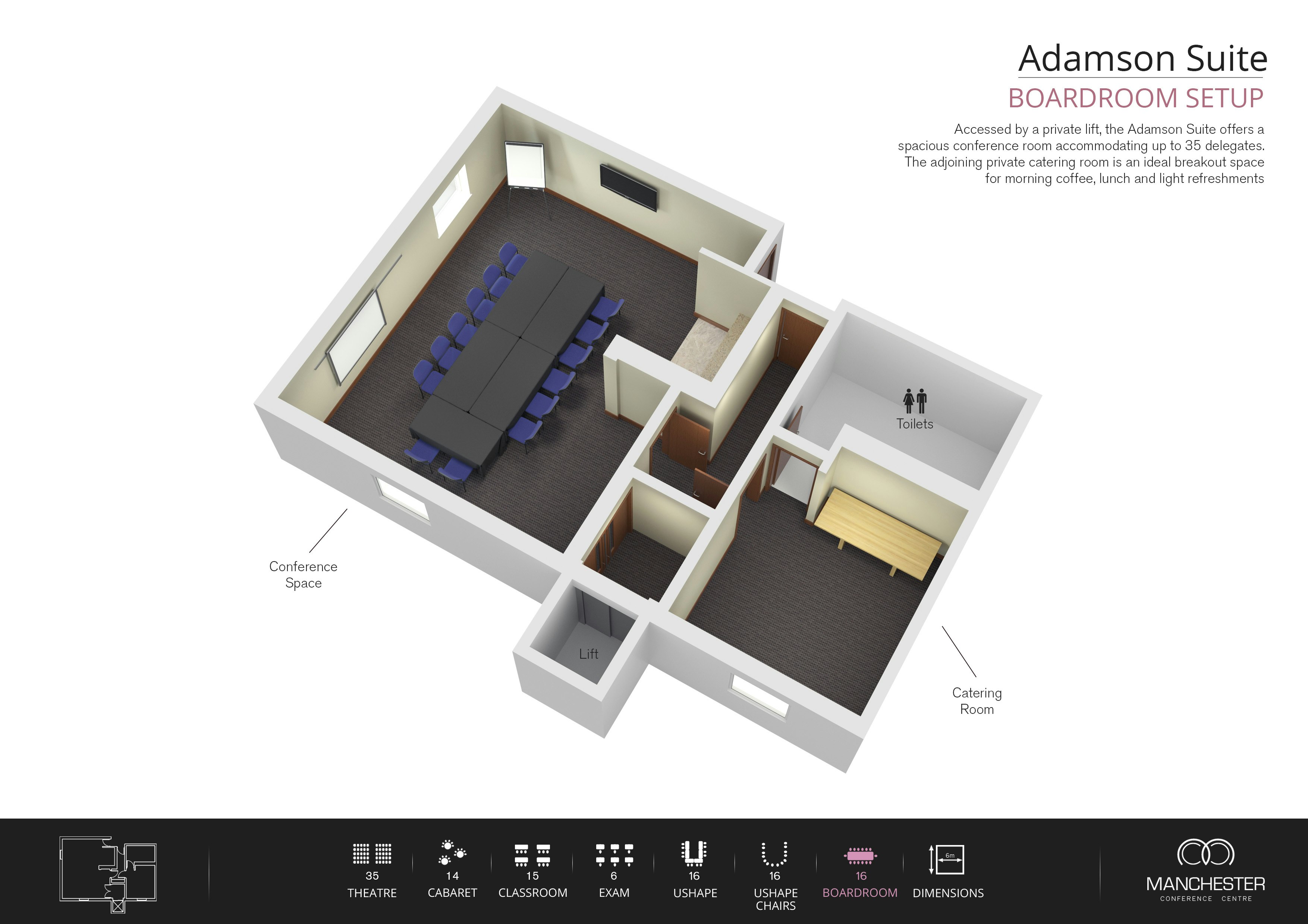 Manchester Conference Centre & Pendulum Hotel - Adamson Suite image 5