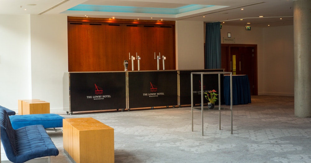 Hotel Function Rooms in Manchester - The Lowry Hotel - Business in Pre-Function Areas only for Grand Ball, BR1 &BR2 - Banner
