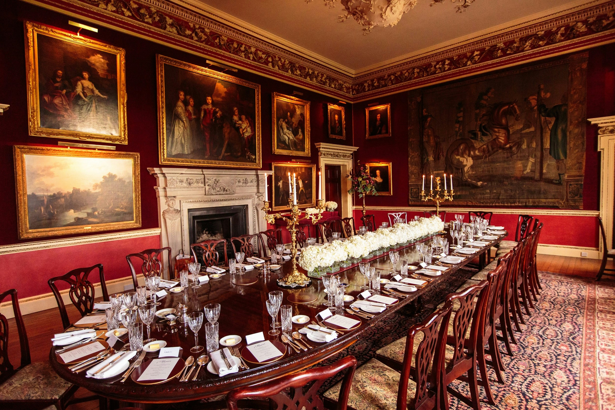 Hagley Hall - The Crimson Dining Room image 1