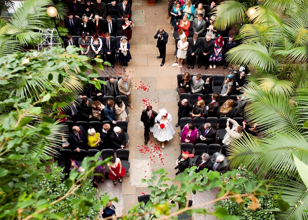 Barbican Centre Conservatory wedding