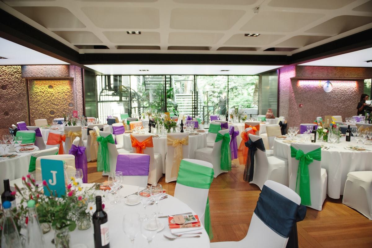 Barbican Centre Conservatory wedding tables