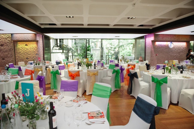 Barbican Centre Conservatory wedding tables
