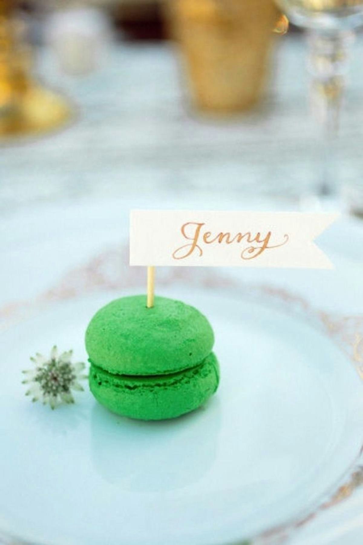 Delicious personalised macaroons